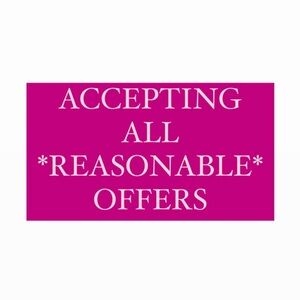 Open to reasonable offers